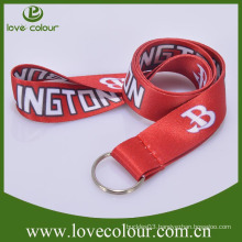 Wholesale polyester heat transfer printing AZO free 90*2cm custom lanyard keychain free sample